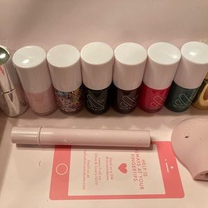 Like New 8 Olive and June Nail Polishes, Poppy, Box, and Cuticle Serum